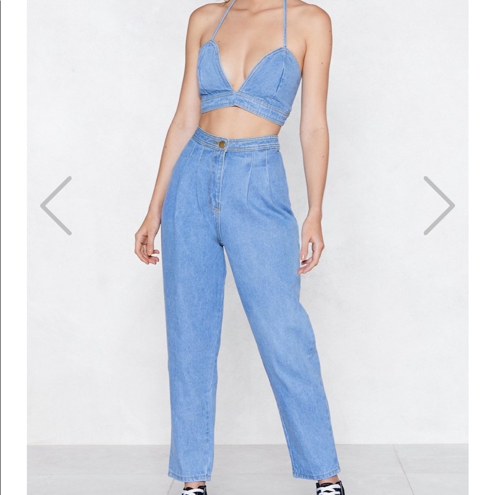 Denim Two piece Set